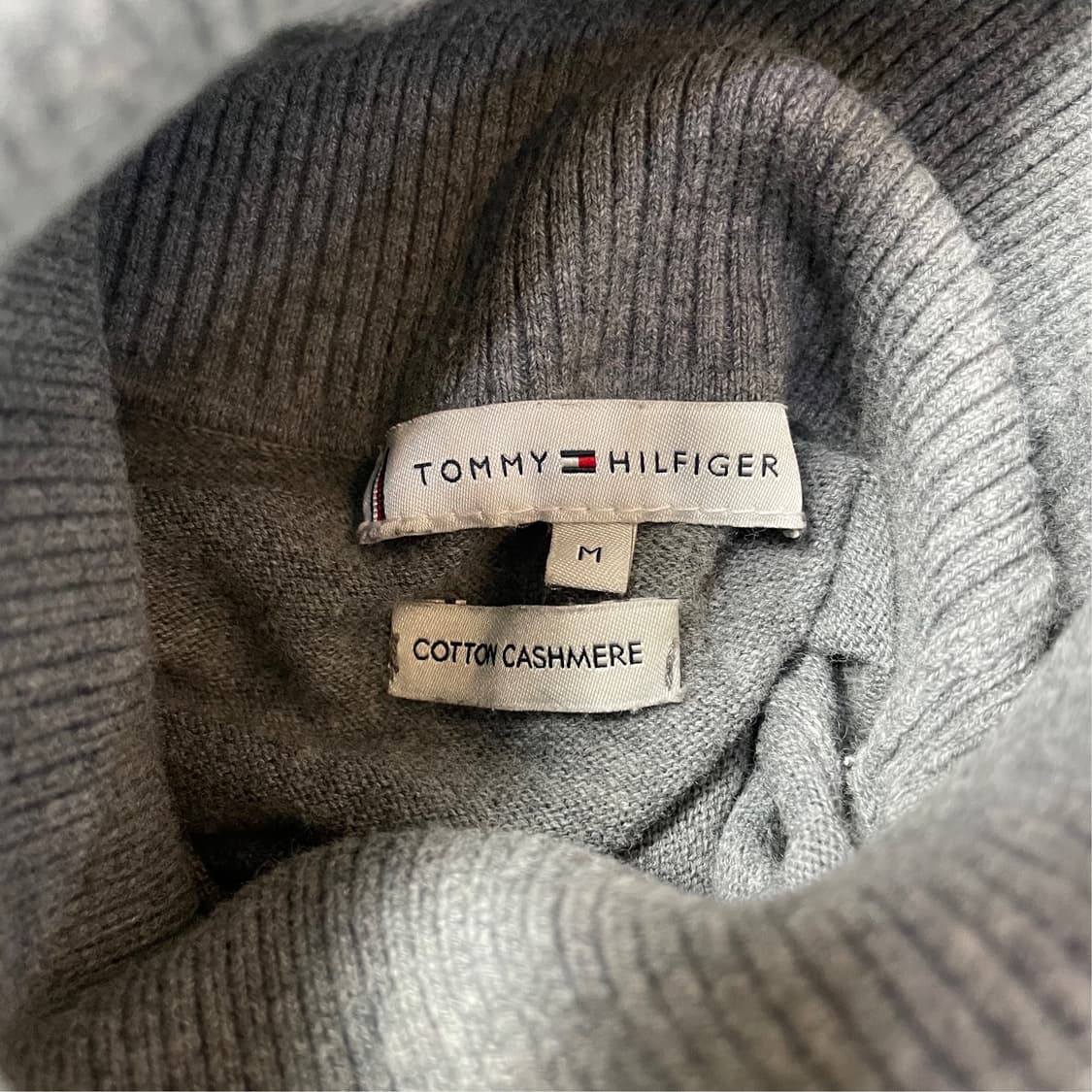 타미힐피거 그레이 터틀넥 니트 M 상품이미지5