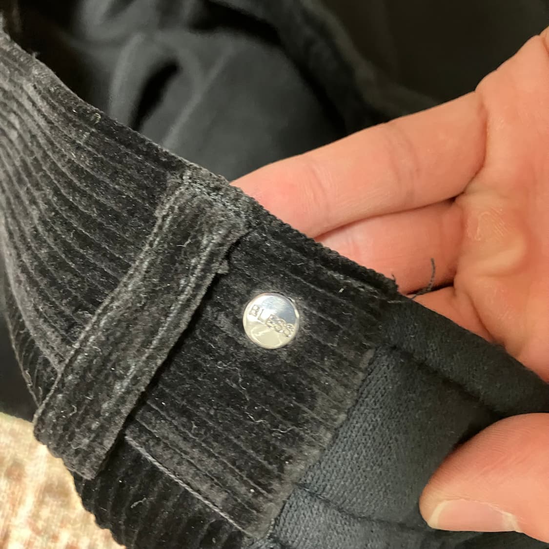 [L] 블레스 오버조깅진 블랙/코듀로이 상품이미지3