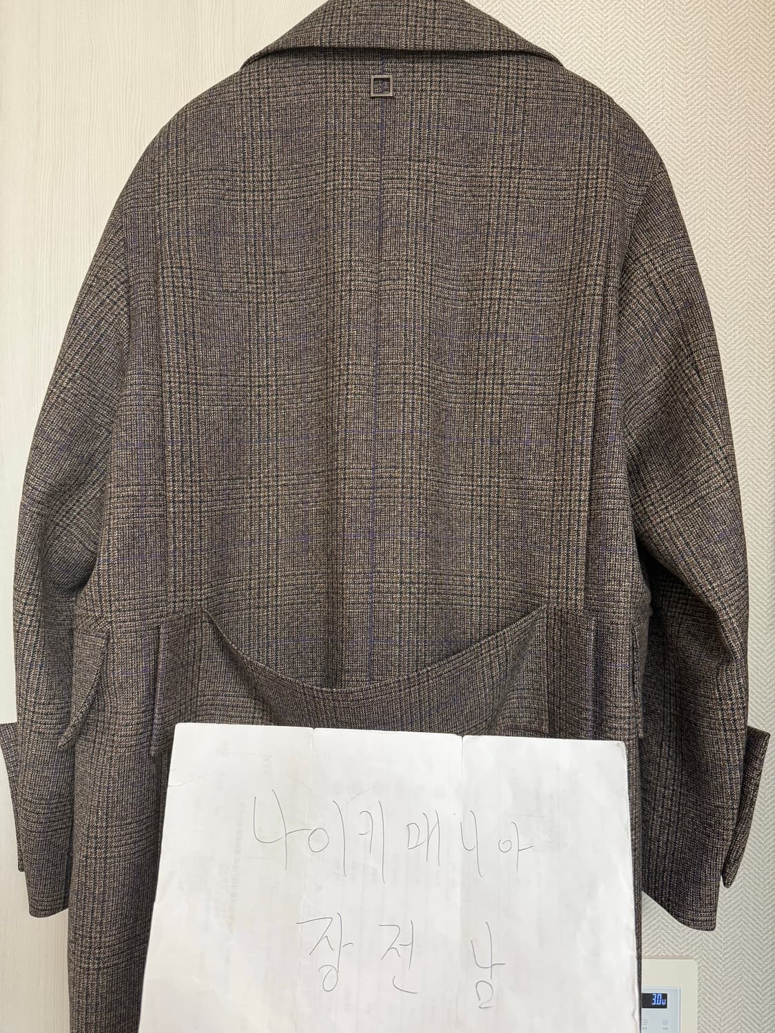 (46) 22fw 우영미 메인체크 턴업코트 상품이미지3