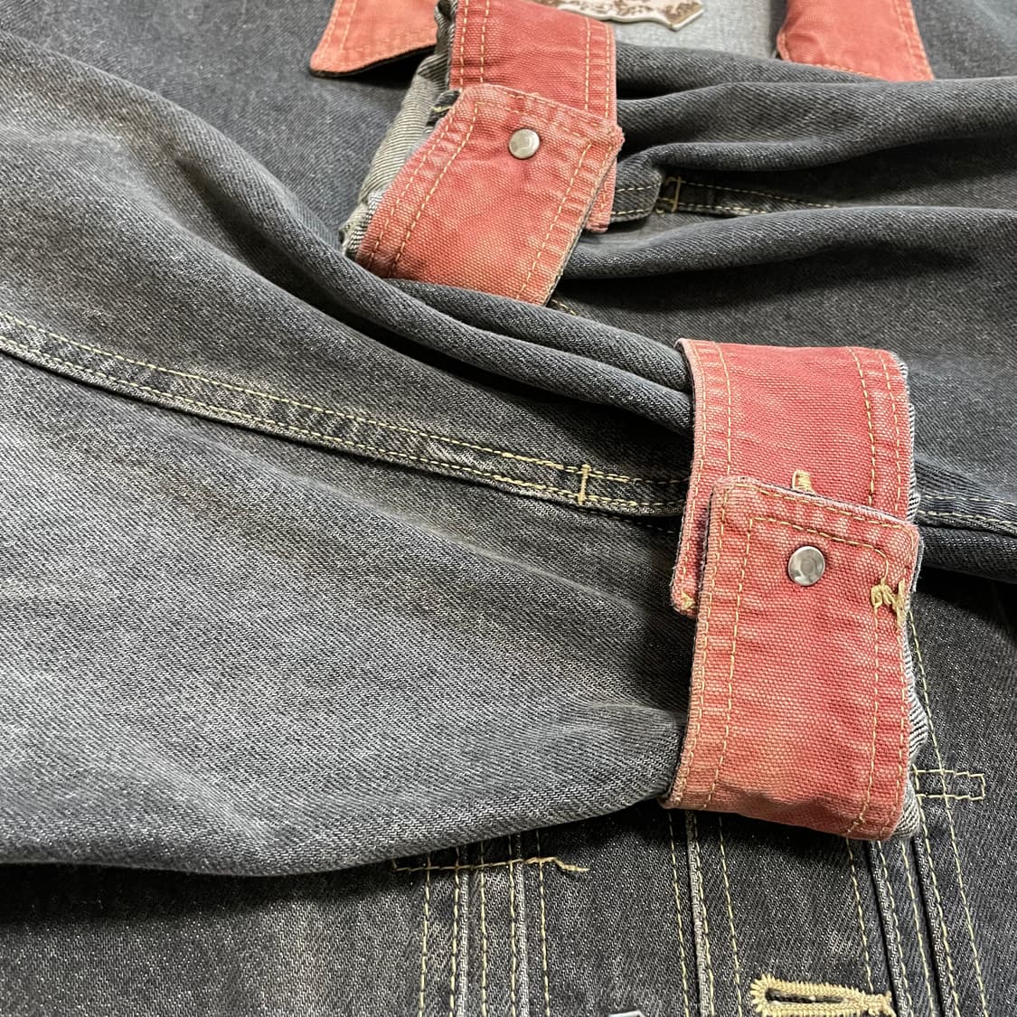 [Free] CANGARCON 흑청 데님 자켓 상품이미지3