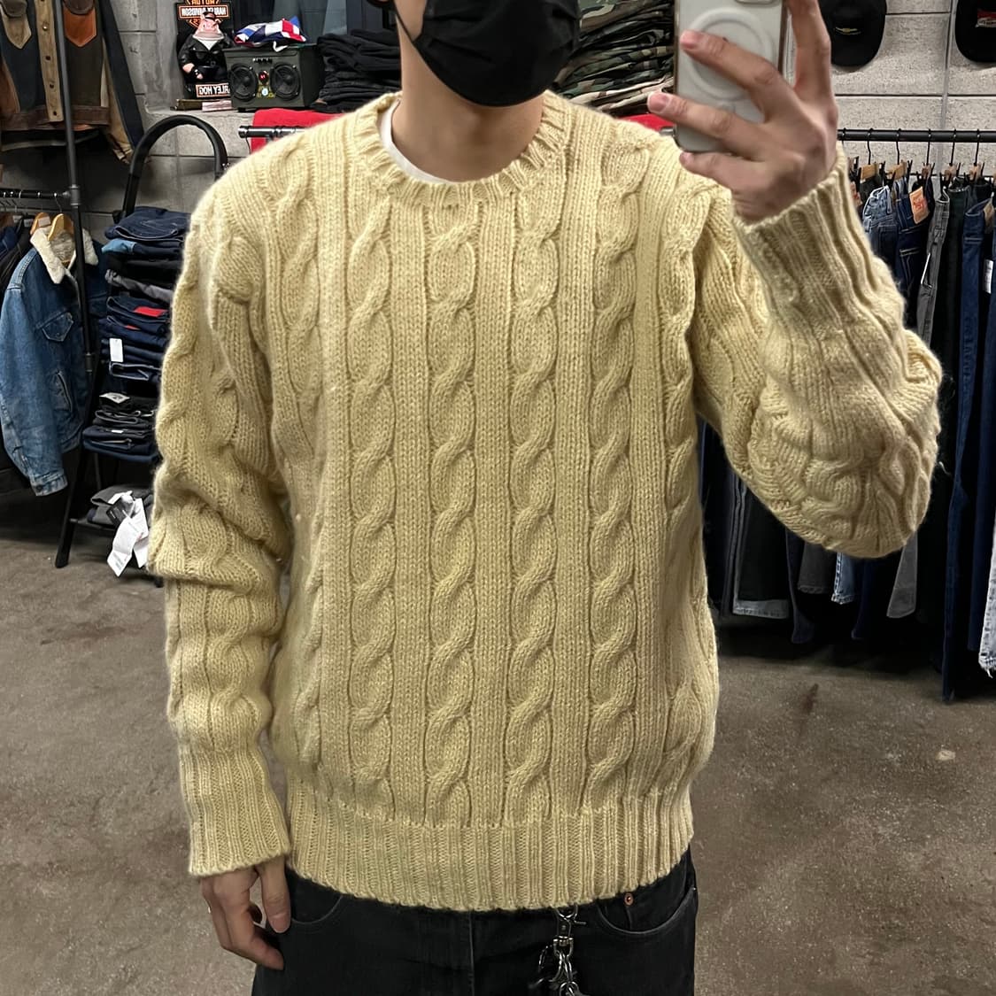 90s 폴로 헤비 울 니트 (105-110) 상품이미지1