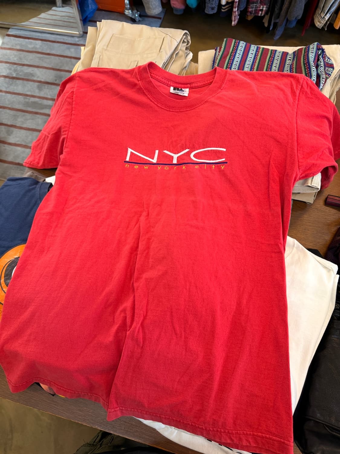 NYC 뉴욕 시티 자수 티셔츠 상품이미지1