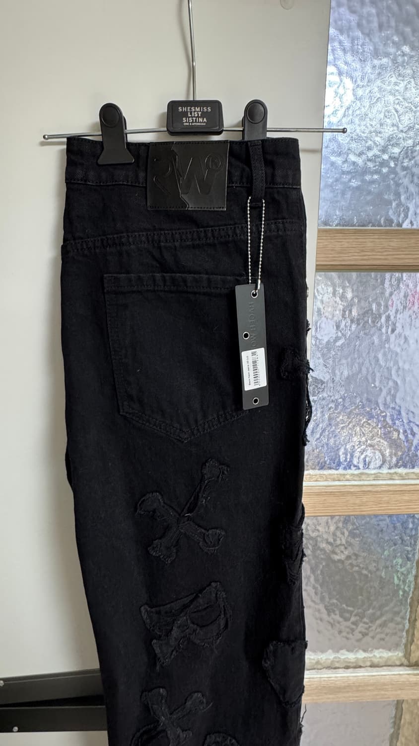 racerworld BLACK PATCH DENIM 32 size 상품이미지2