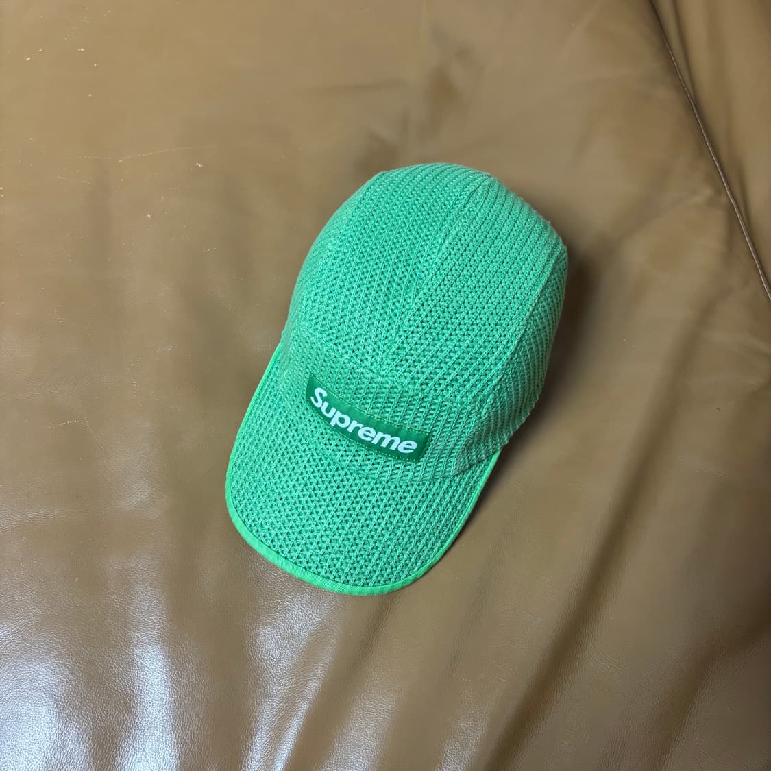 슈프림 캠프캡 모자 박스로고 스트링 메쉬 그린 상품이미지5