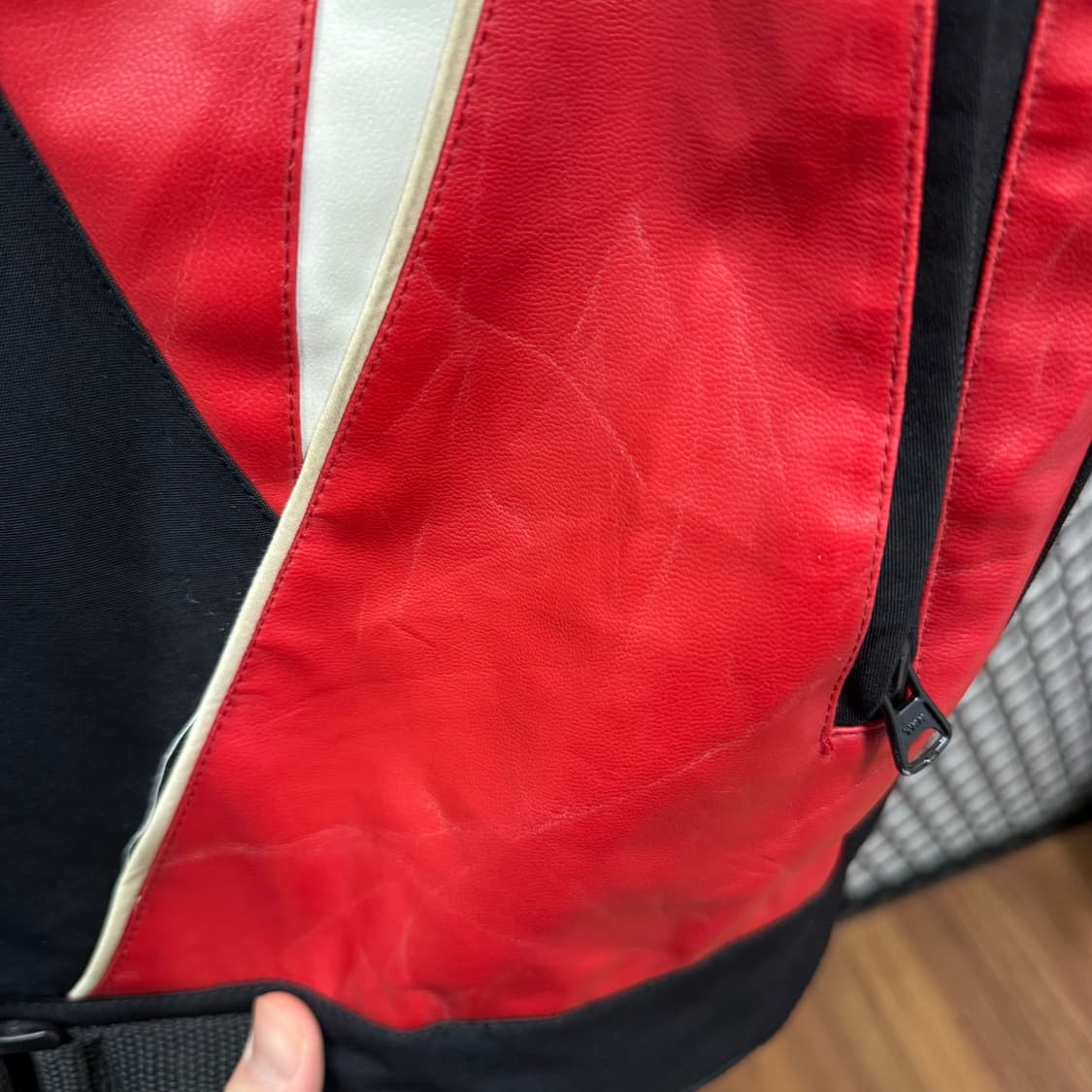 00s 백시큐리티 레이싱자켓 퓨리건 패치 로고 포인트 레드 블랙 상품이미지8