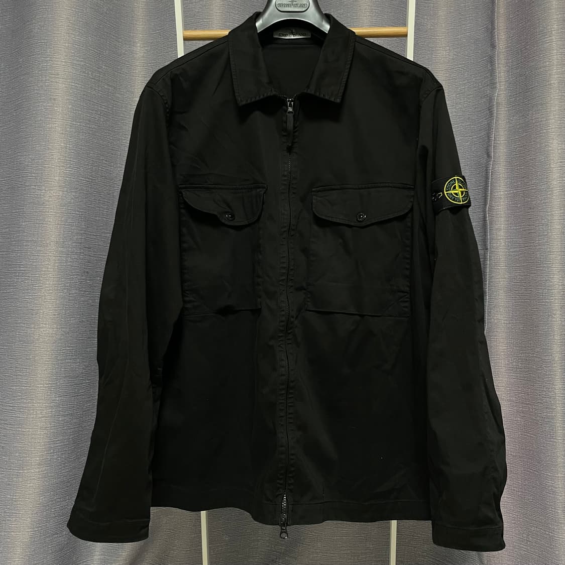 25SS XXL / 스톤아일랜드 오버셔츠 자켓 블랙 상품이미지1