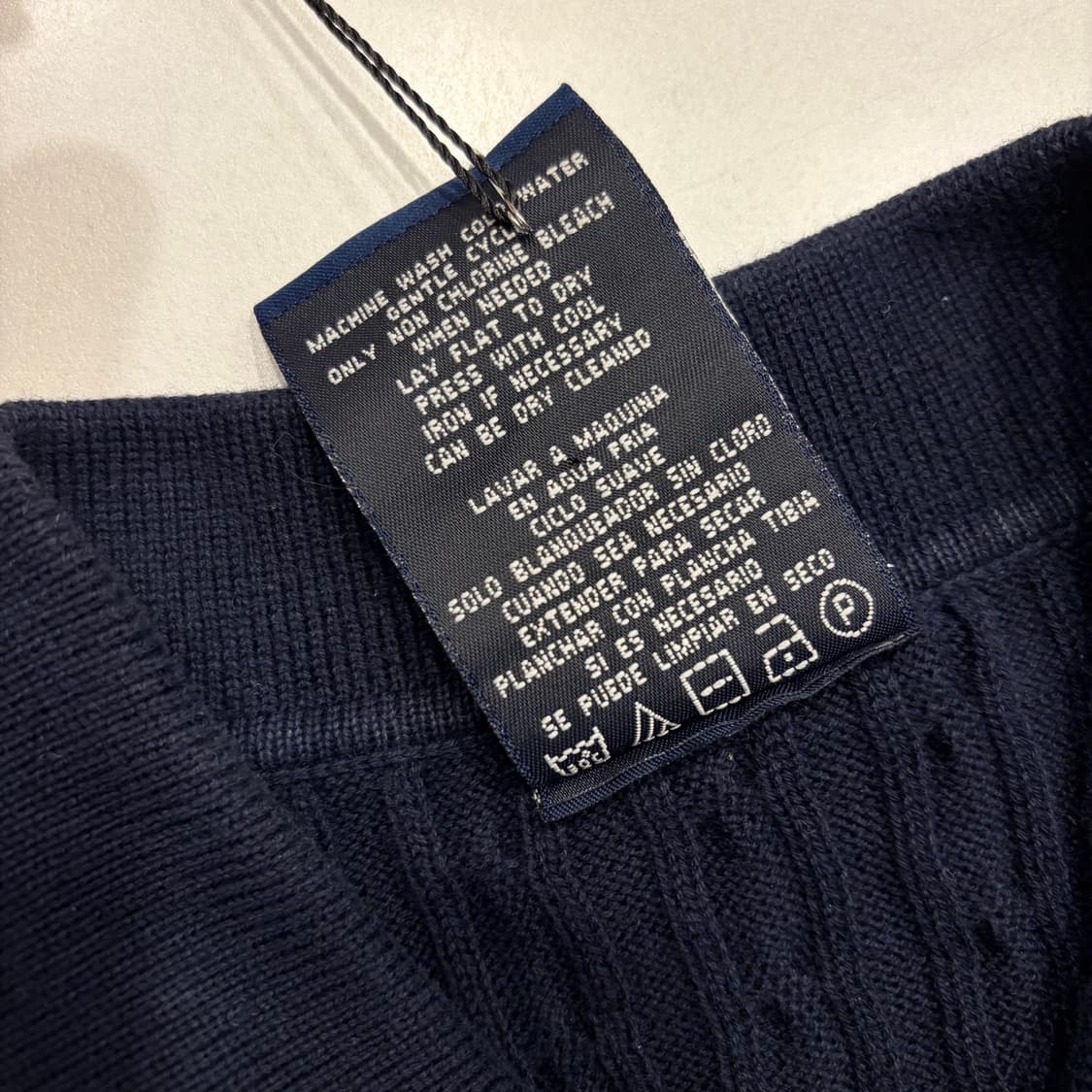 [M] 폴로진스 폴로랄프로렌 우먼 성조기 케이블 반팔 니트 C180 상품이미지5