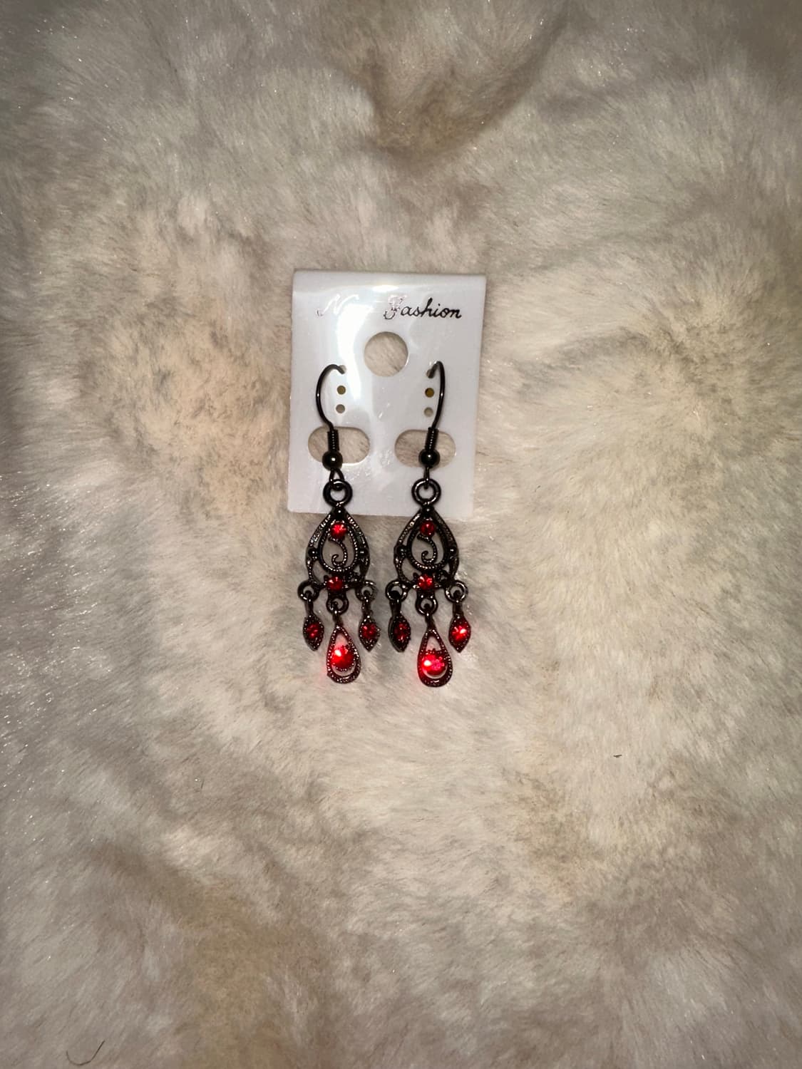 고스펑크 장미 귀걸이 상품이미지2