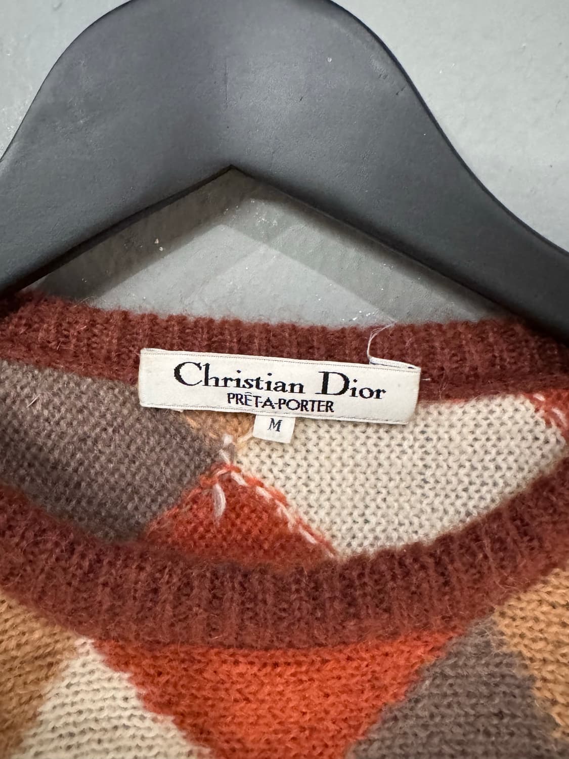 크리스찬 디올 프레타포르테 아가일 패턴 스웨터  상품이미지3