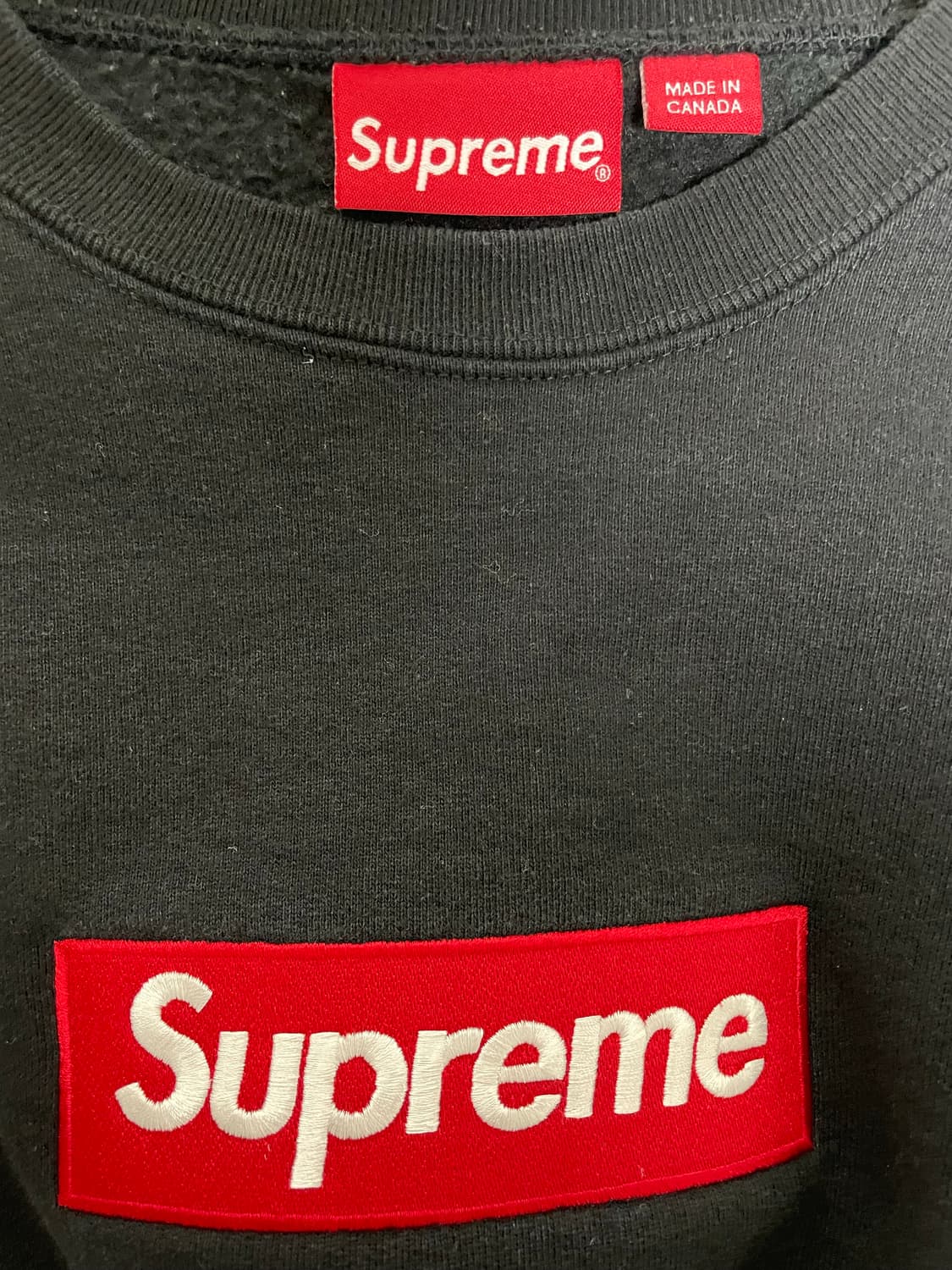 [M] 슈프림 Supreme 22FW 박스로고 블랙 스웻셔츠 상품이미지4