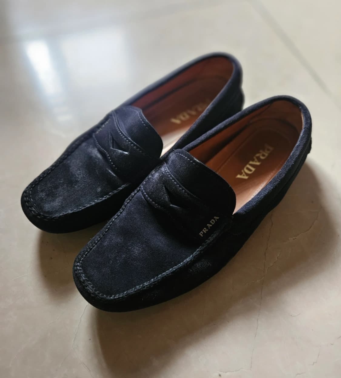 [프라다/빈티지] 스웨이드 워시드블랙 로퍼 / 270 상품이미지1