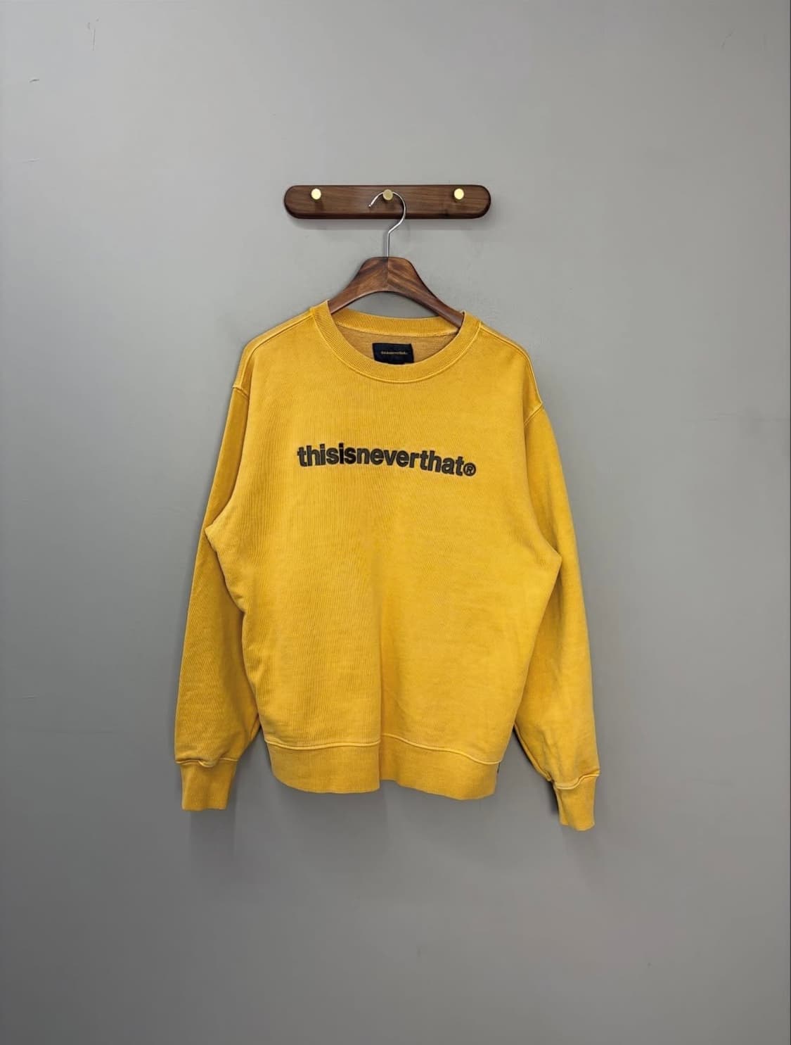 디스이즈네버댓 크루넥 옐로 스웻셔츠 H1198 상품이미지2