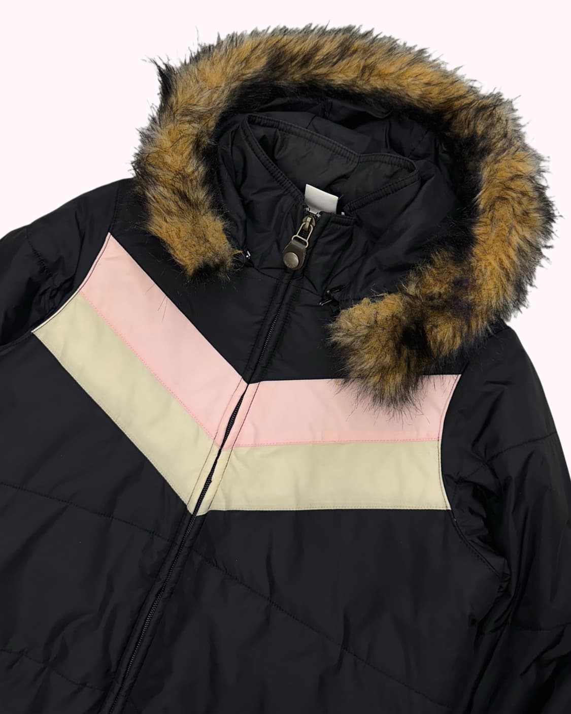  pannel fur hood padded jacket 상품이미지3