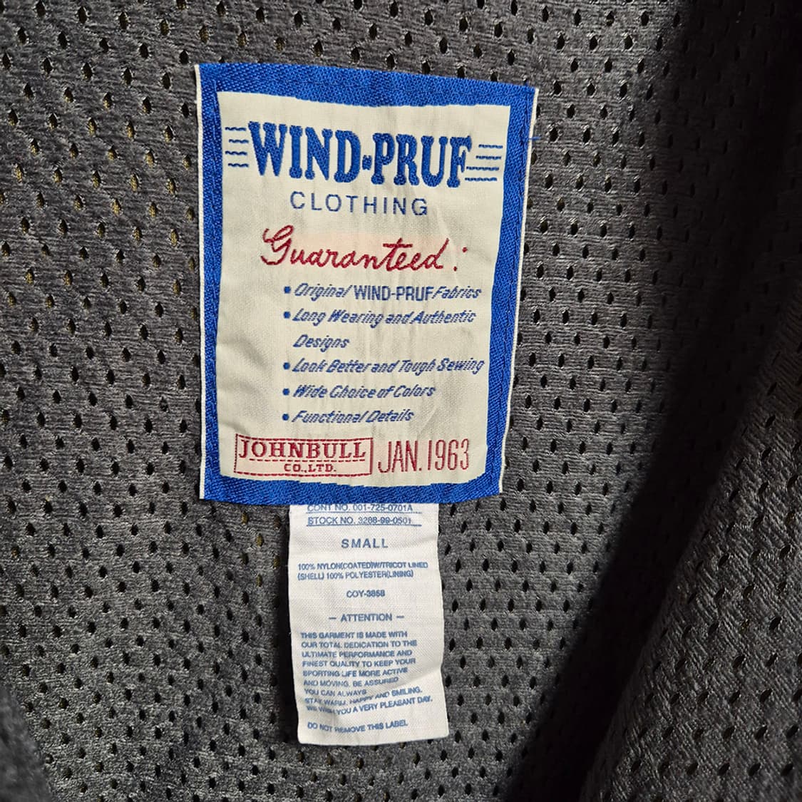 JOHNBULL WIND-PRUF  점퍼 상품이미지6