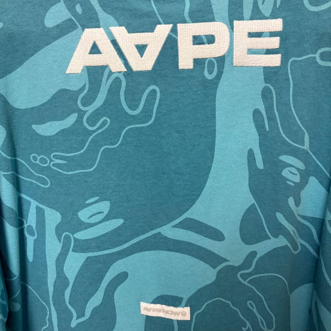 AAPE 에이프 카모플라주 반팔 티셔츠 상품이미지5