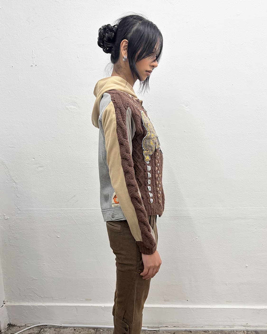 미치코 코시노 YENJEANS 패치워크 후드 집업 상품이미지3