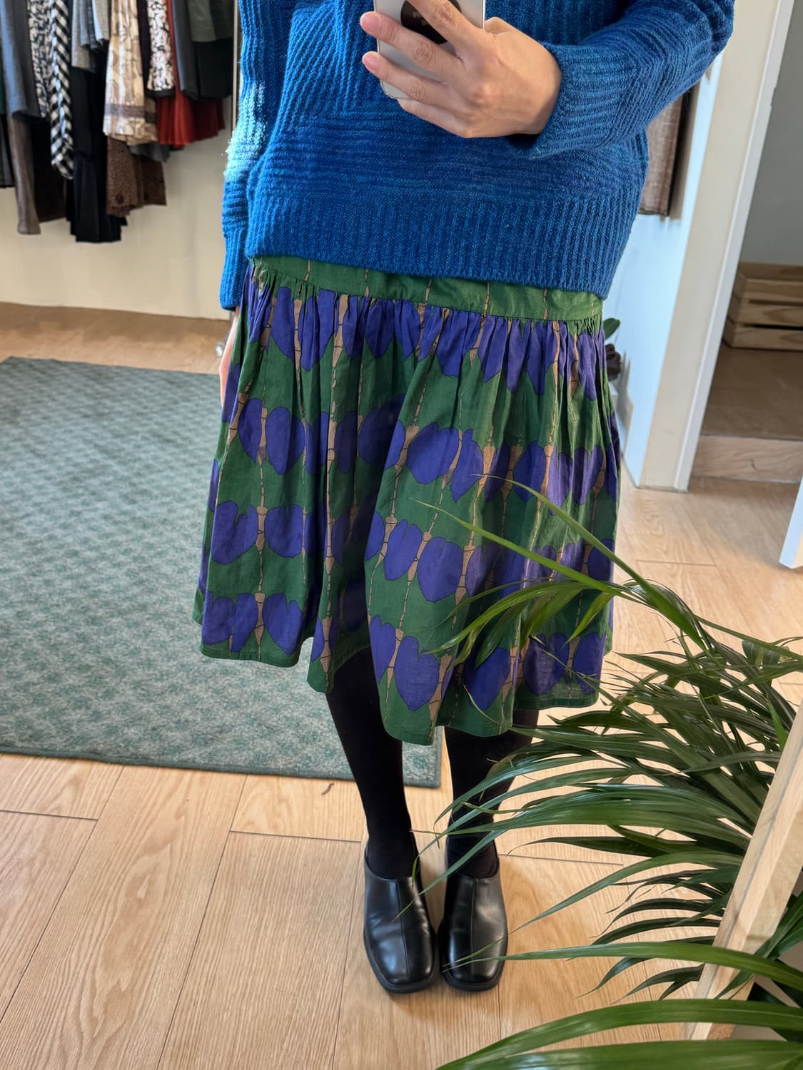 Japanese vintage pattern skirt 상품이미지2