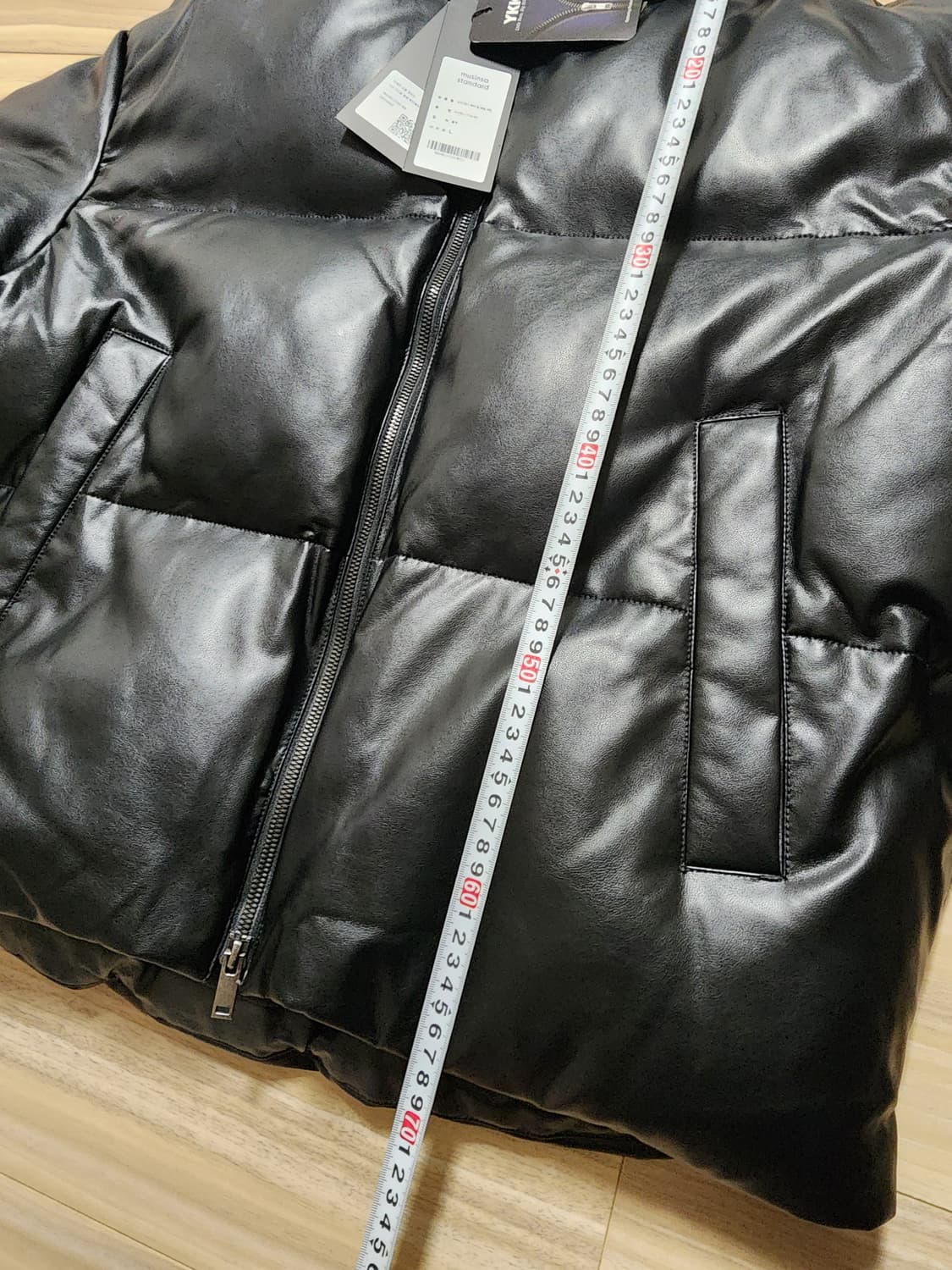 무신사스탠다드레더패딩점퍼블랙L 상품이미지3