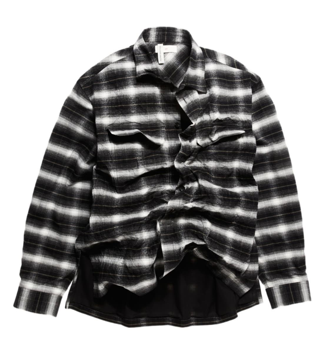 H&M 에이치엔엠 x 글렌 마틴스 플란넬 오버 셔츠 블랙 체크 상품이미지1