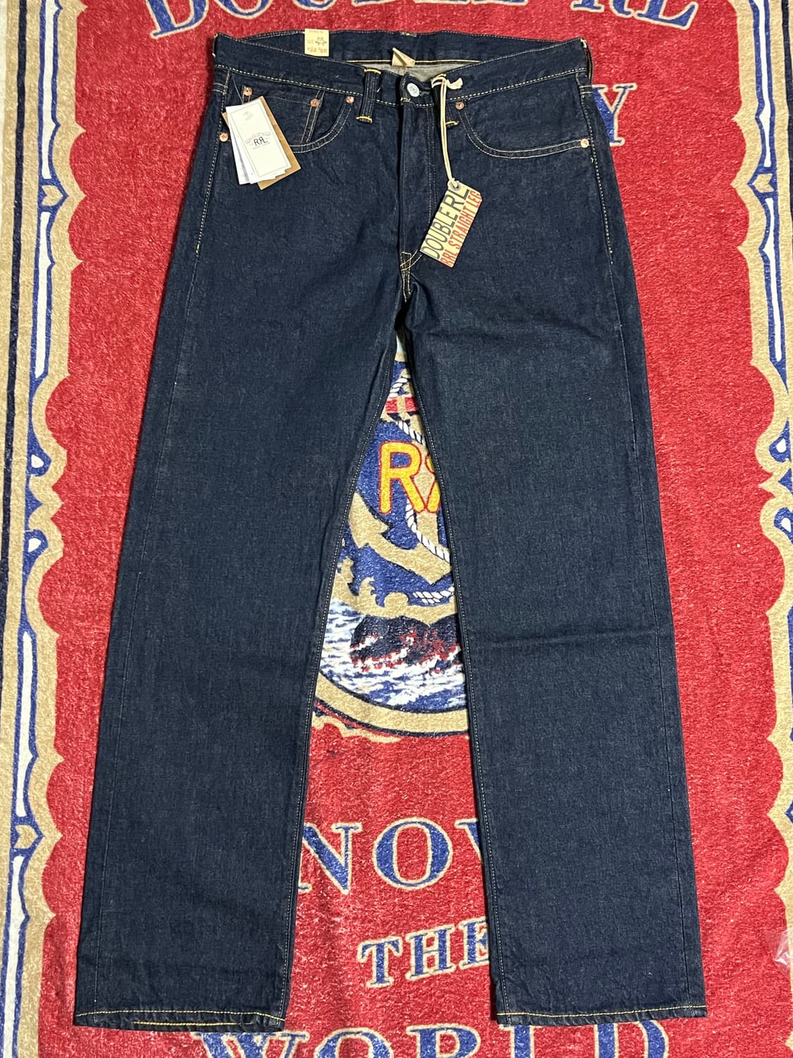 RRL 스트레이트 원워시 셀비지 진 더블알엘 데님 상품이미지2