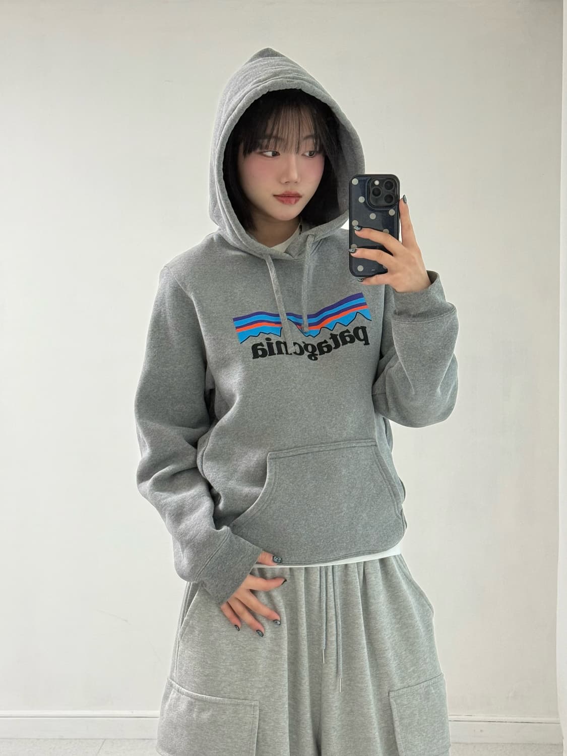 파타고니아 그레이 후드티 상품이미지2