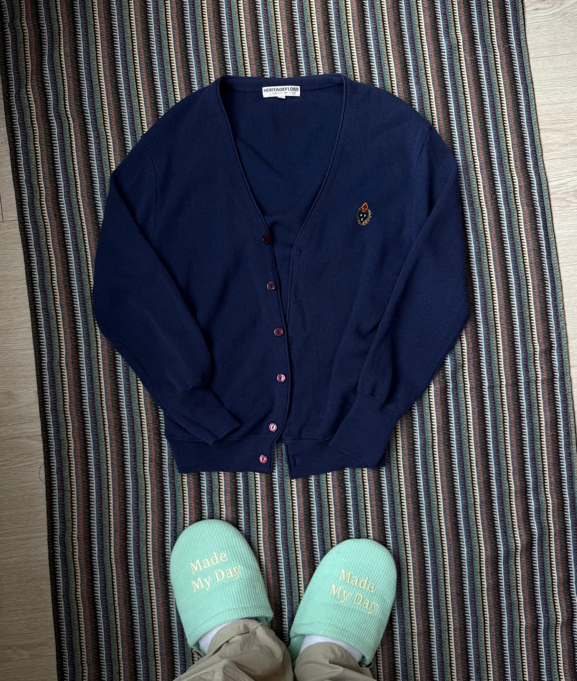 헤리티지플로스 네이비 가디건 상품이미지2