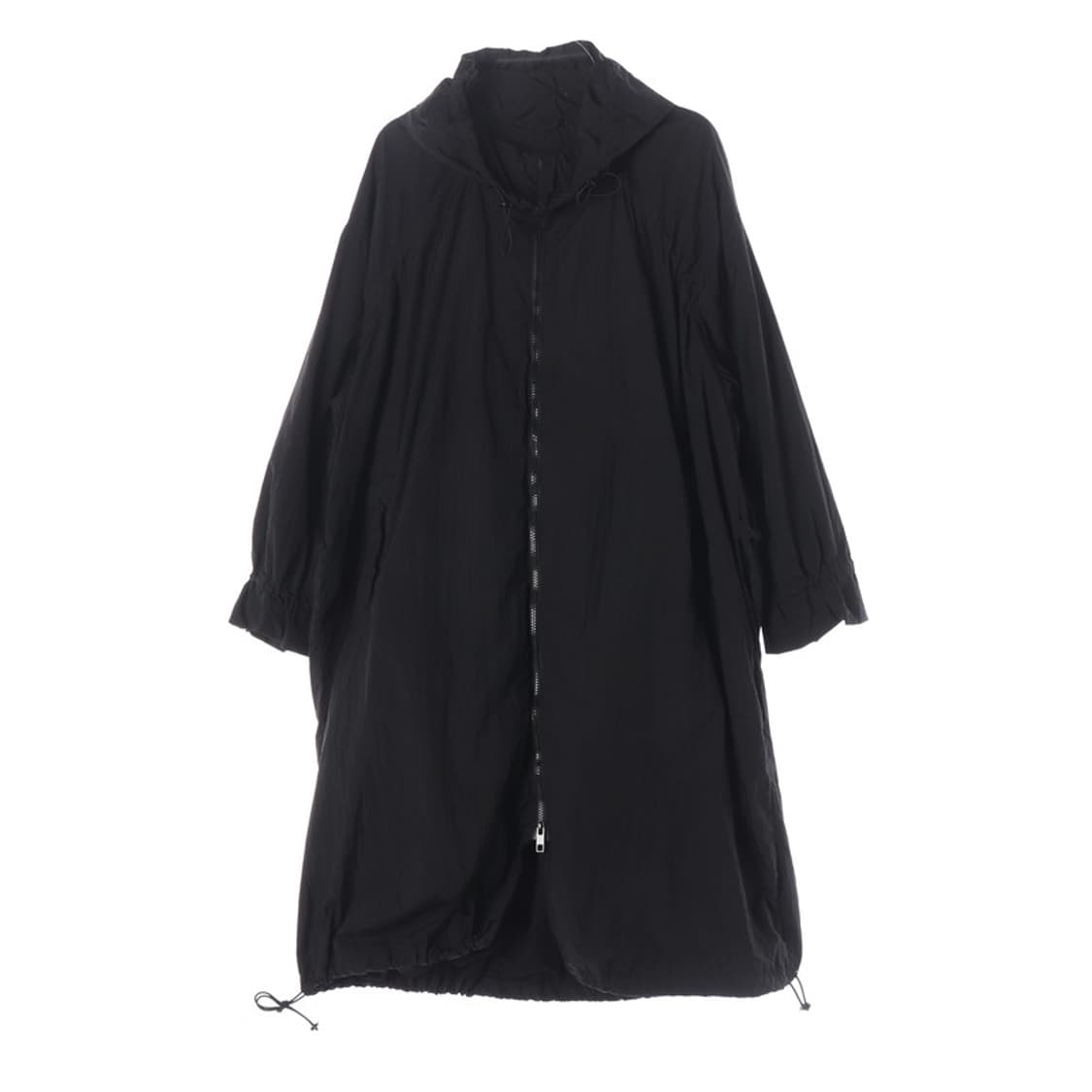 ZARA 블랙 오버핏 후드 롱 야상 S-M 상품이미지1