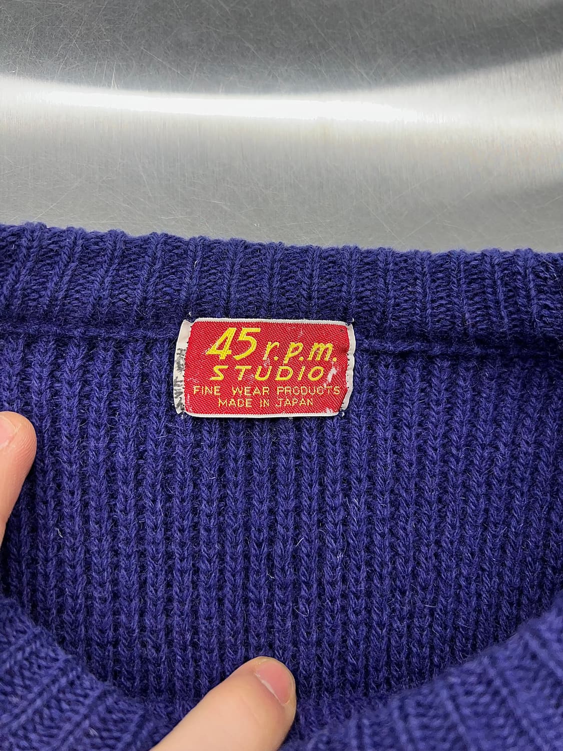 45 알피엠 바이올렛 나바호 울 니트 스웨터 상품이미지7