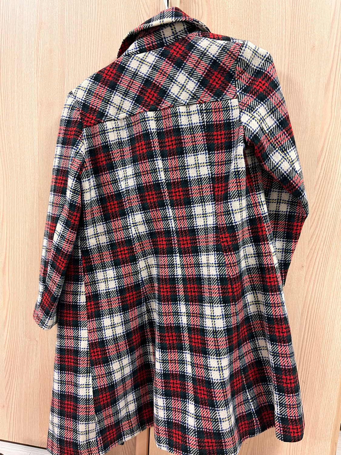 빈티지 체크 롱자켓 상품이미지2