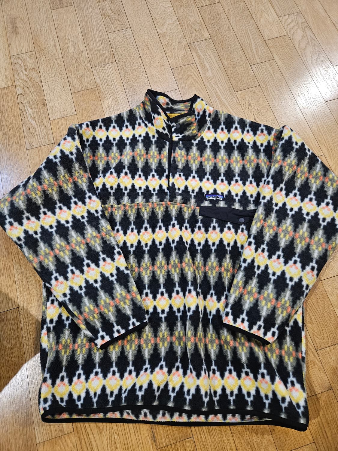 파타고니아 신칠라 헤비웨이트 아즈텍 패턴 아노락 집업 플리스 후리스 상품이미지1