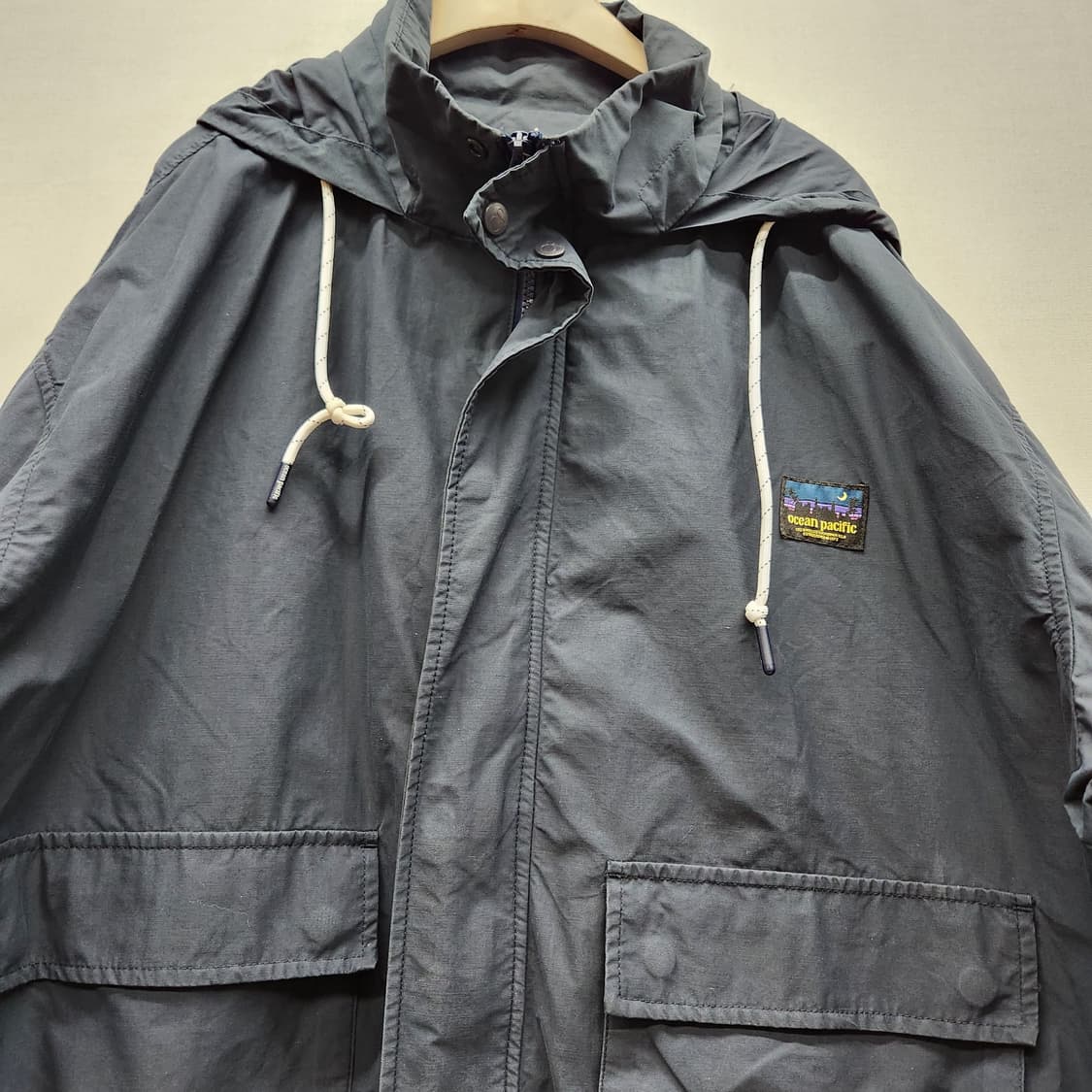 오션퍼시픽 로고 올드스쿨 투웨이 바람막이 자켓 M(3XL) 상품이미지2