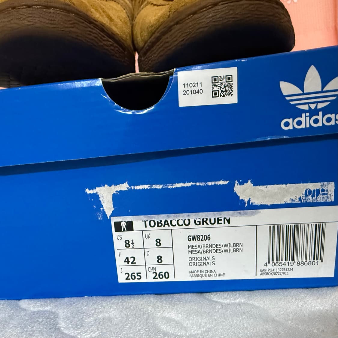 [풀박스] 아디다스 토바코 그루엔 메사 브라운 데저트 | 265사이즈 상품이미지2