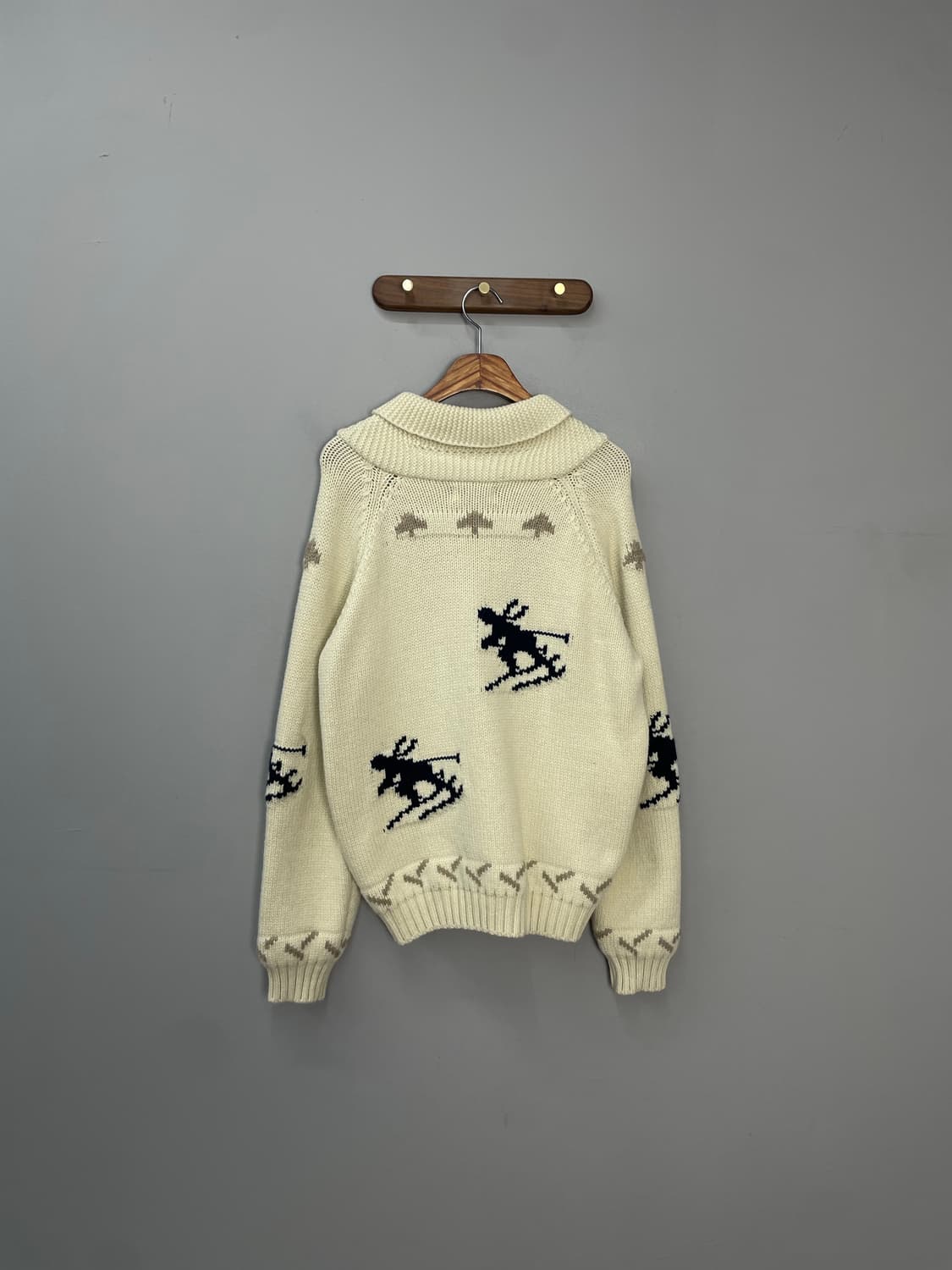 JPN빈티지 90s 스키 코위찬 니트집업 자켓 H1176 상품이미지5