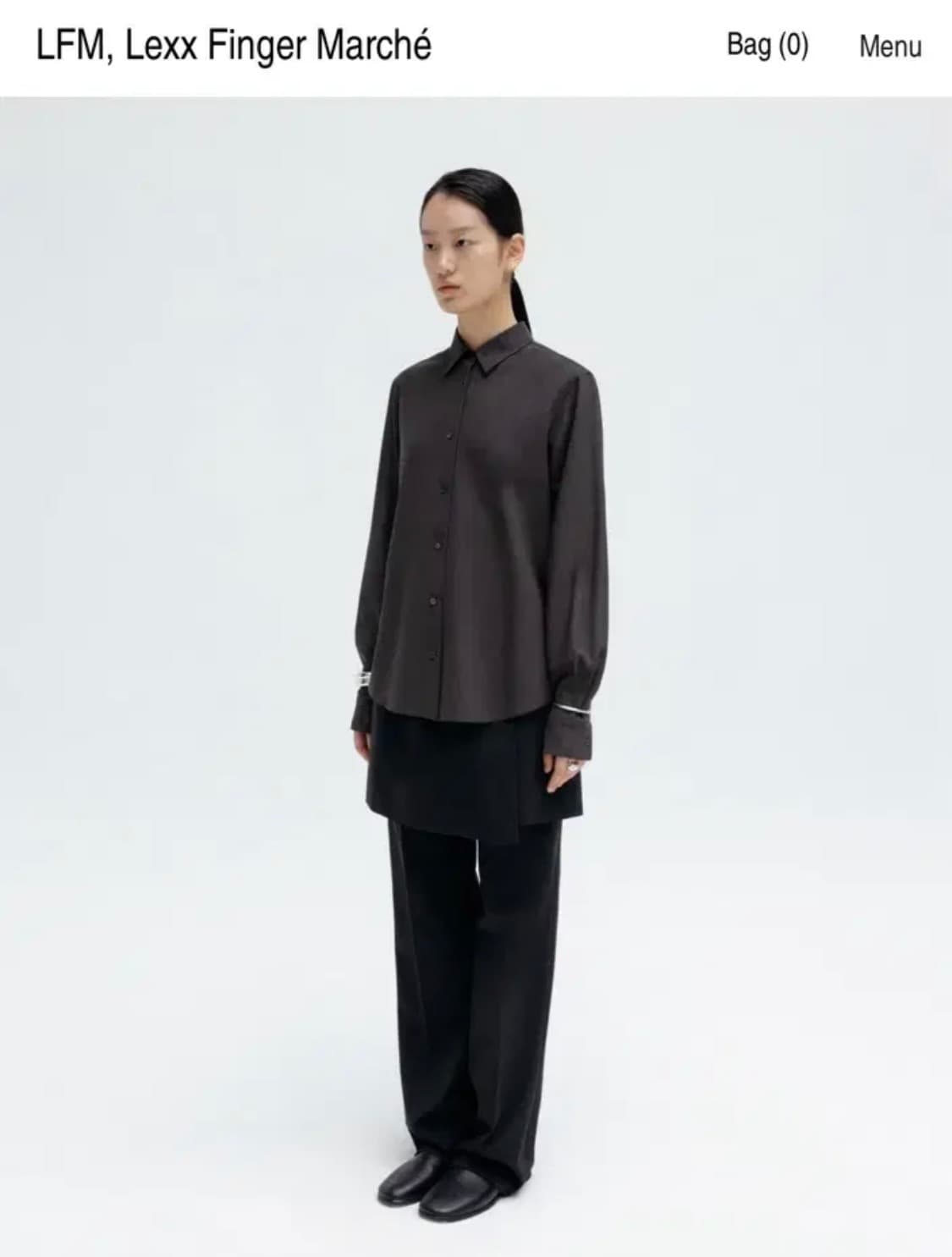 Lfm airy wool shirt 엘에프엠 셔츠 상품이미지3