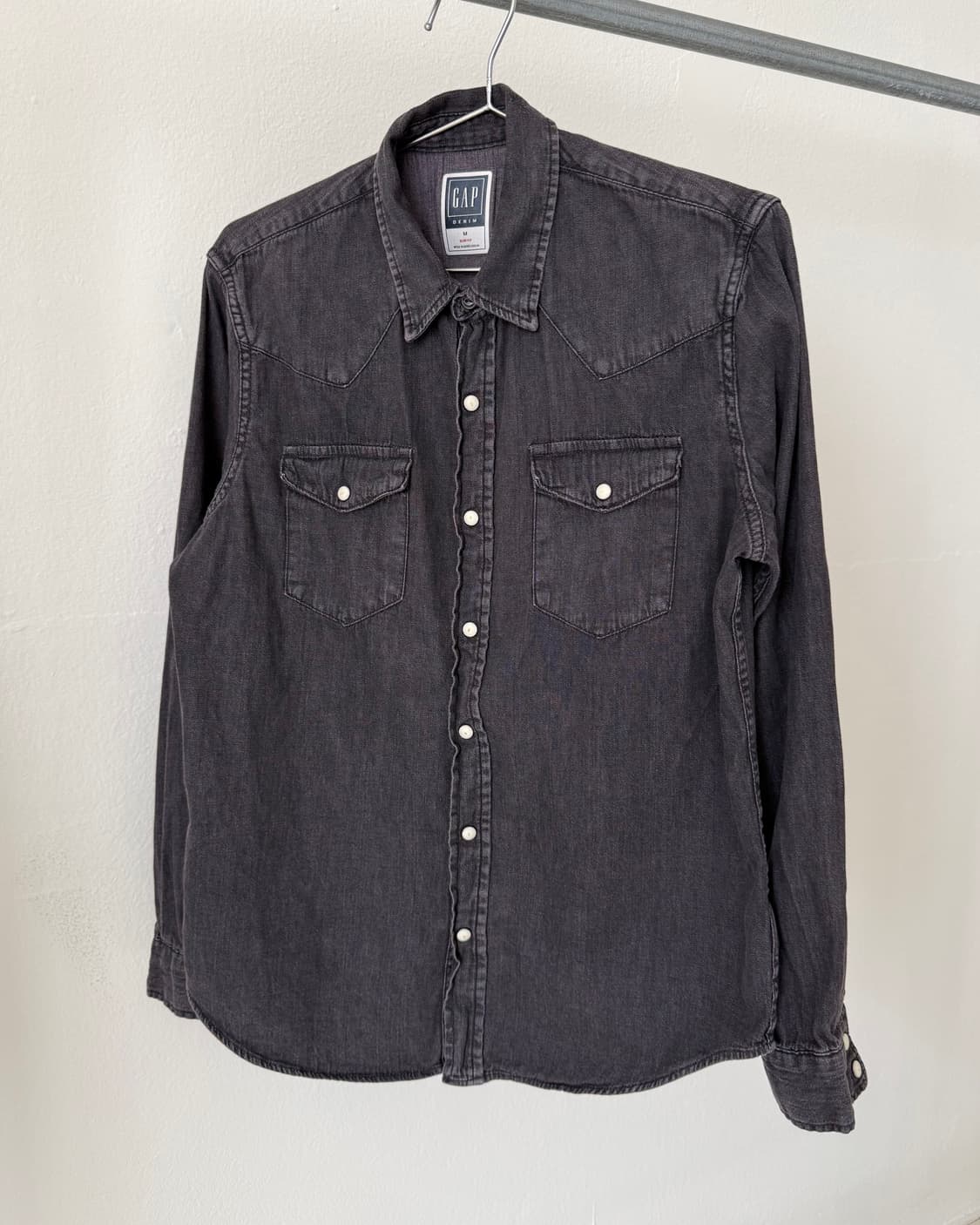 Gap 워싱 퍼플 셔츠 상품이미지4