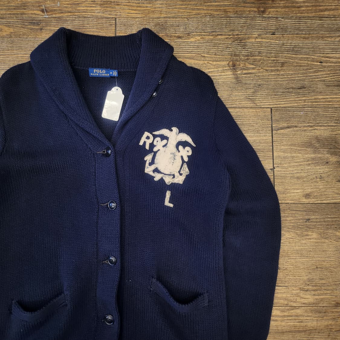 폴로 랄프로렌 숄카라 가디건 M 상품이미지1