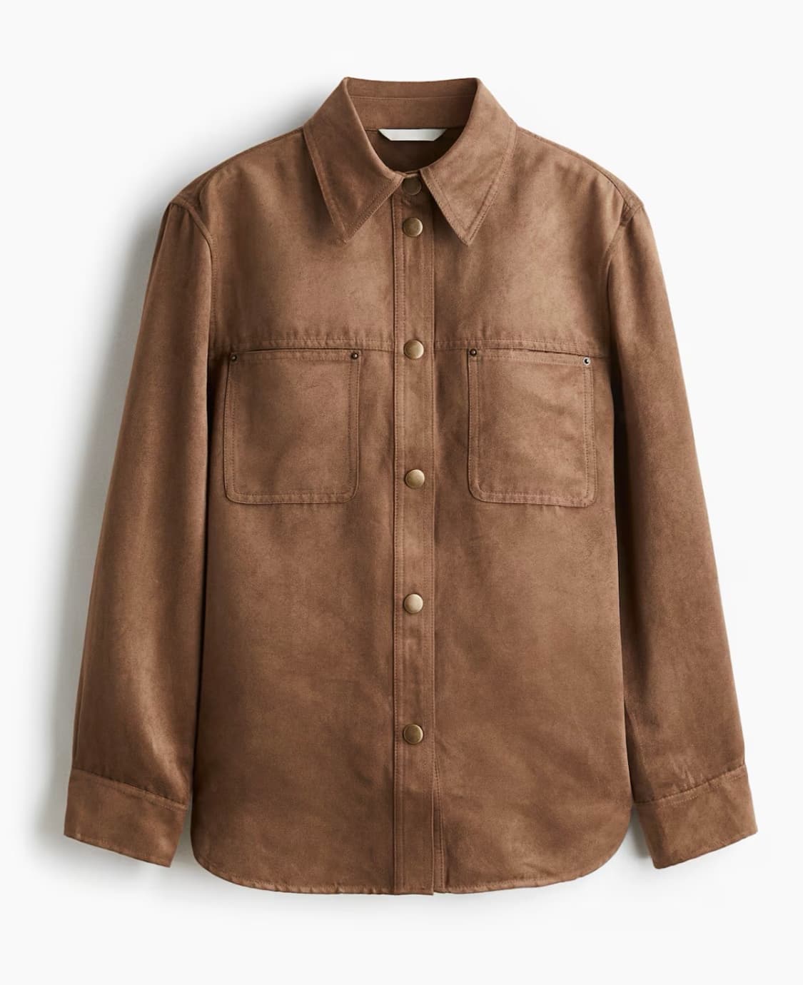 H&M 스웨이드 셔츠 상품이미지1