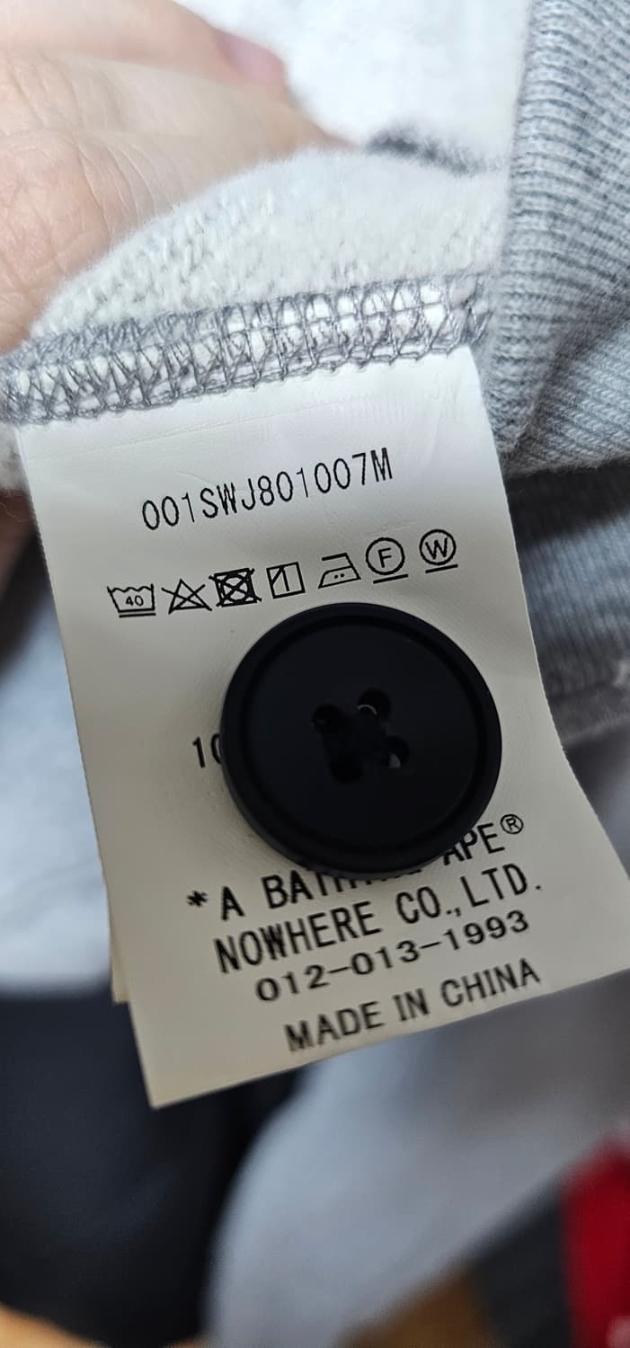 3XL - 베이프 베이프스타 오버핏 스웨트 가디건 그레이 상품이미지4