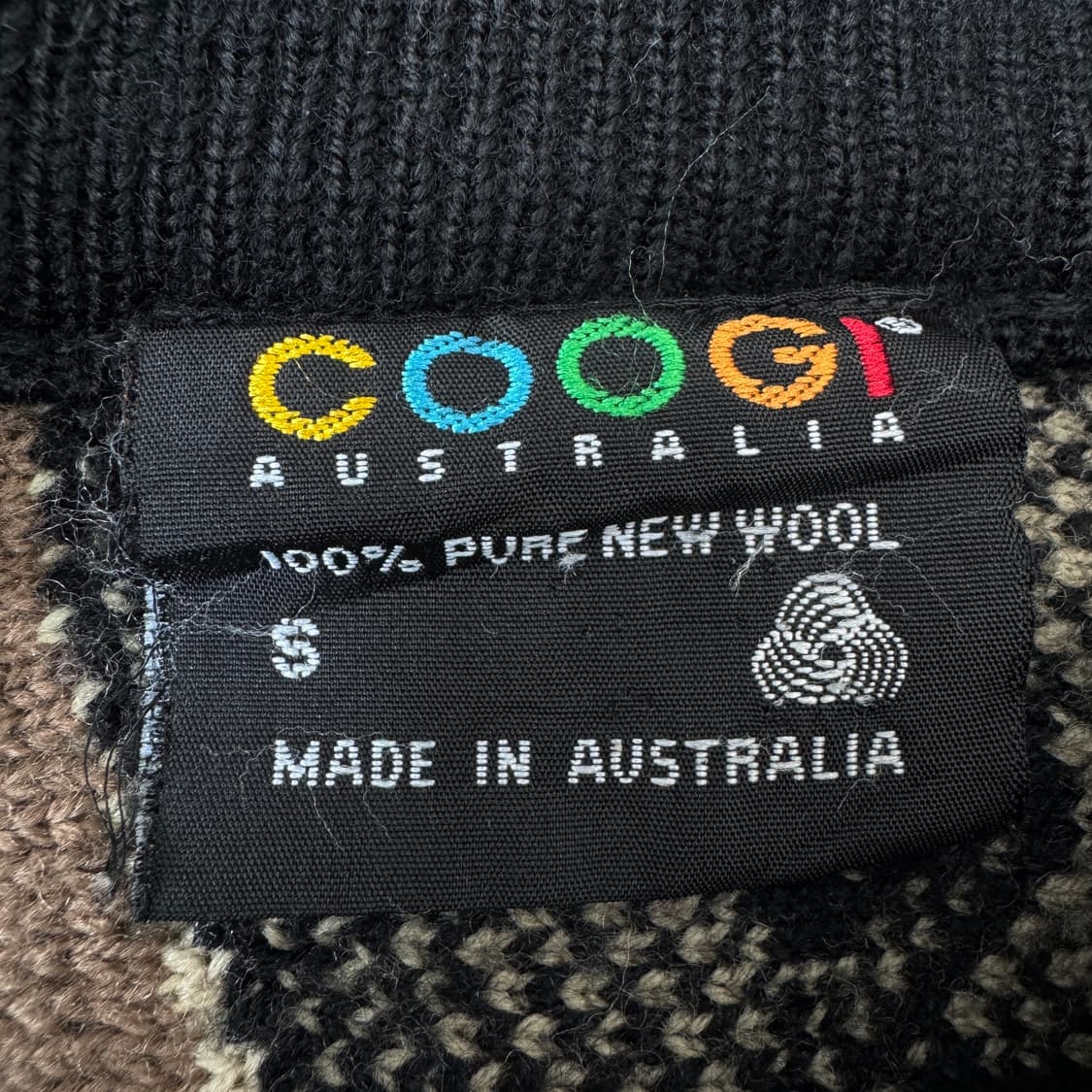 쿠지 오스트레일리아 대장 배색 올드스쿨 케이블 니트 상품이미지4