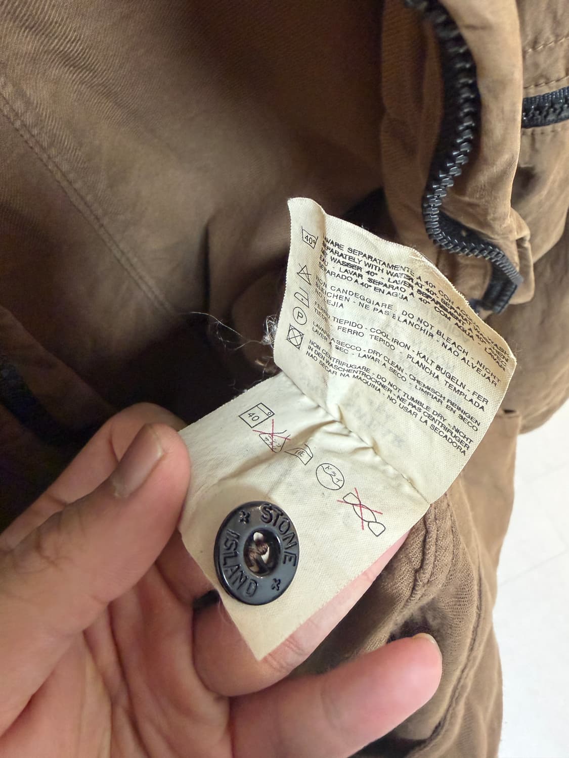 [L, 레어] 90’s 스톤아일랜드 아카이브 자켓 브라운 상품이미지7