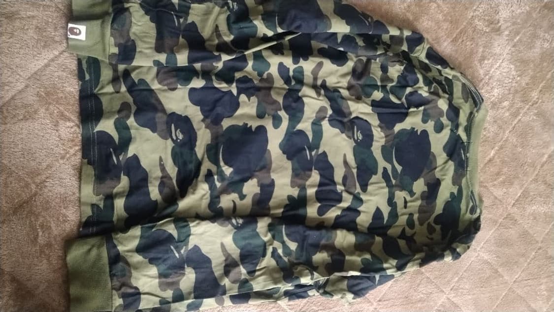 베이프 1ST 카모 컬리지 롱슬리브 티셔츠 상품이미지4