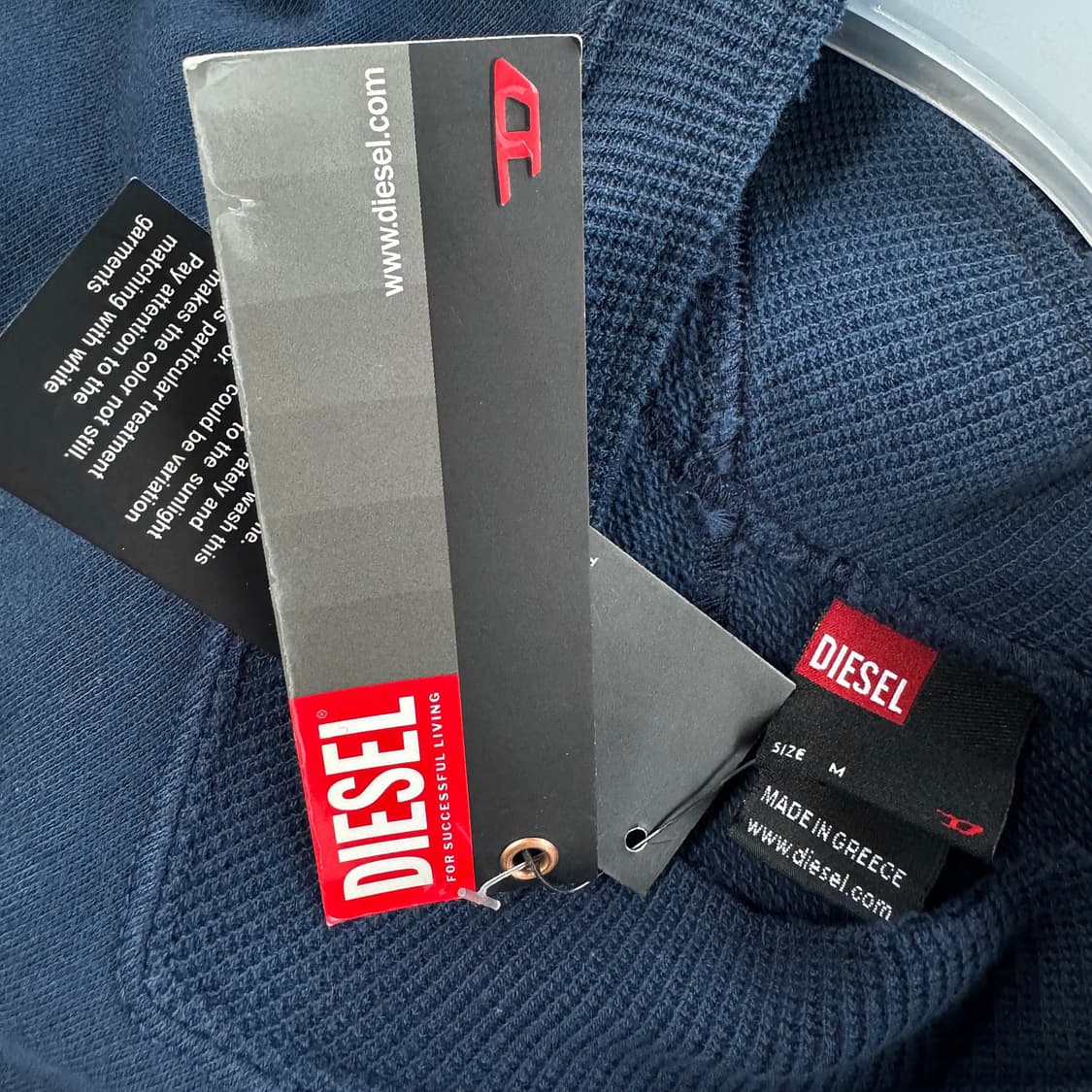 디젤 자수 패치 브이넥 니트 베스트 [새상품] 상품이미지2