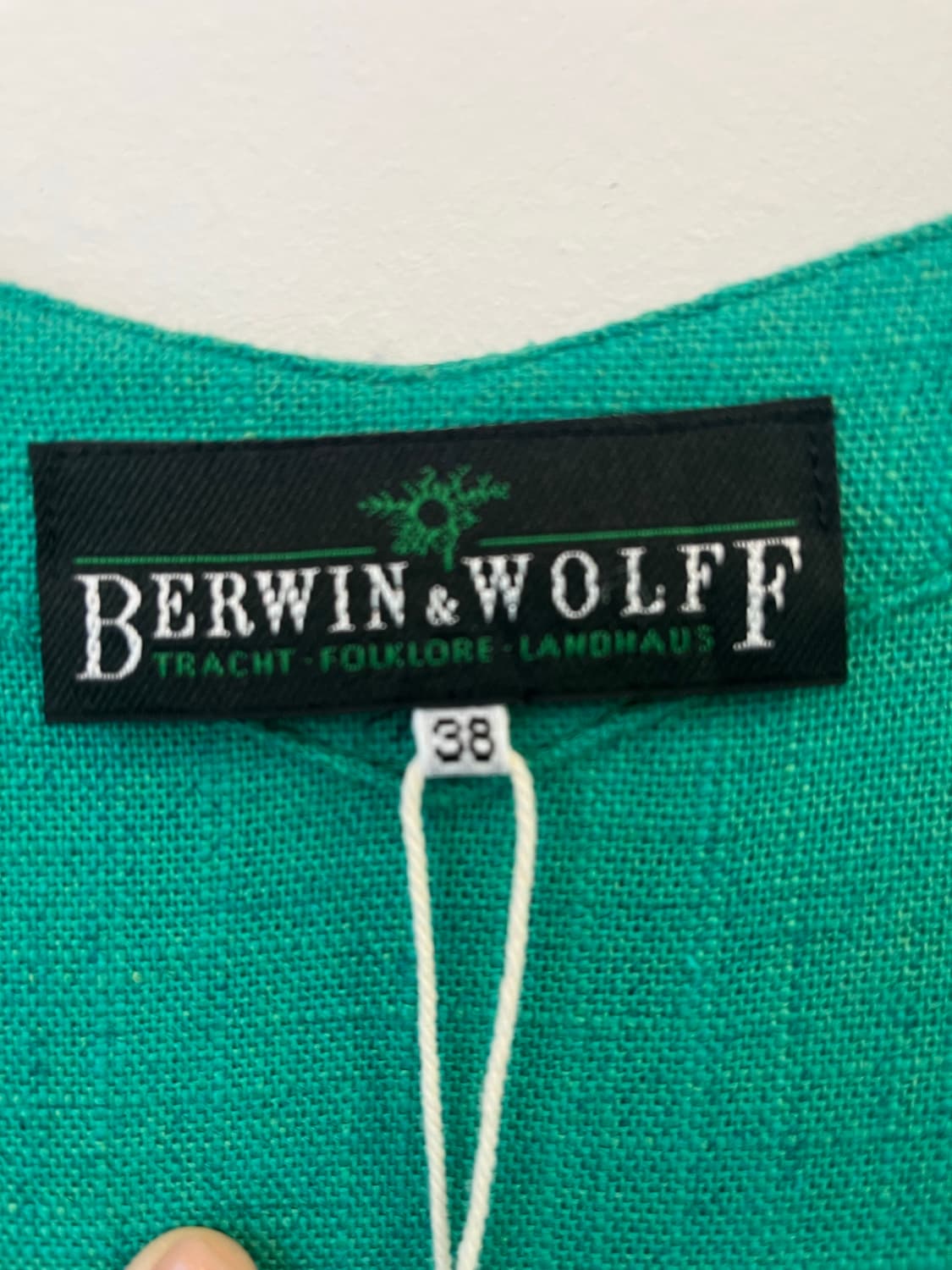 [희귀/유럽빈티지]  그린 린넨 혼방 빈티지 원피스 상품이미지3