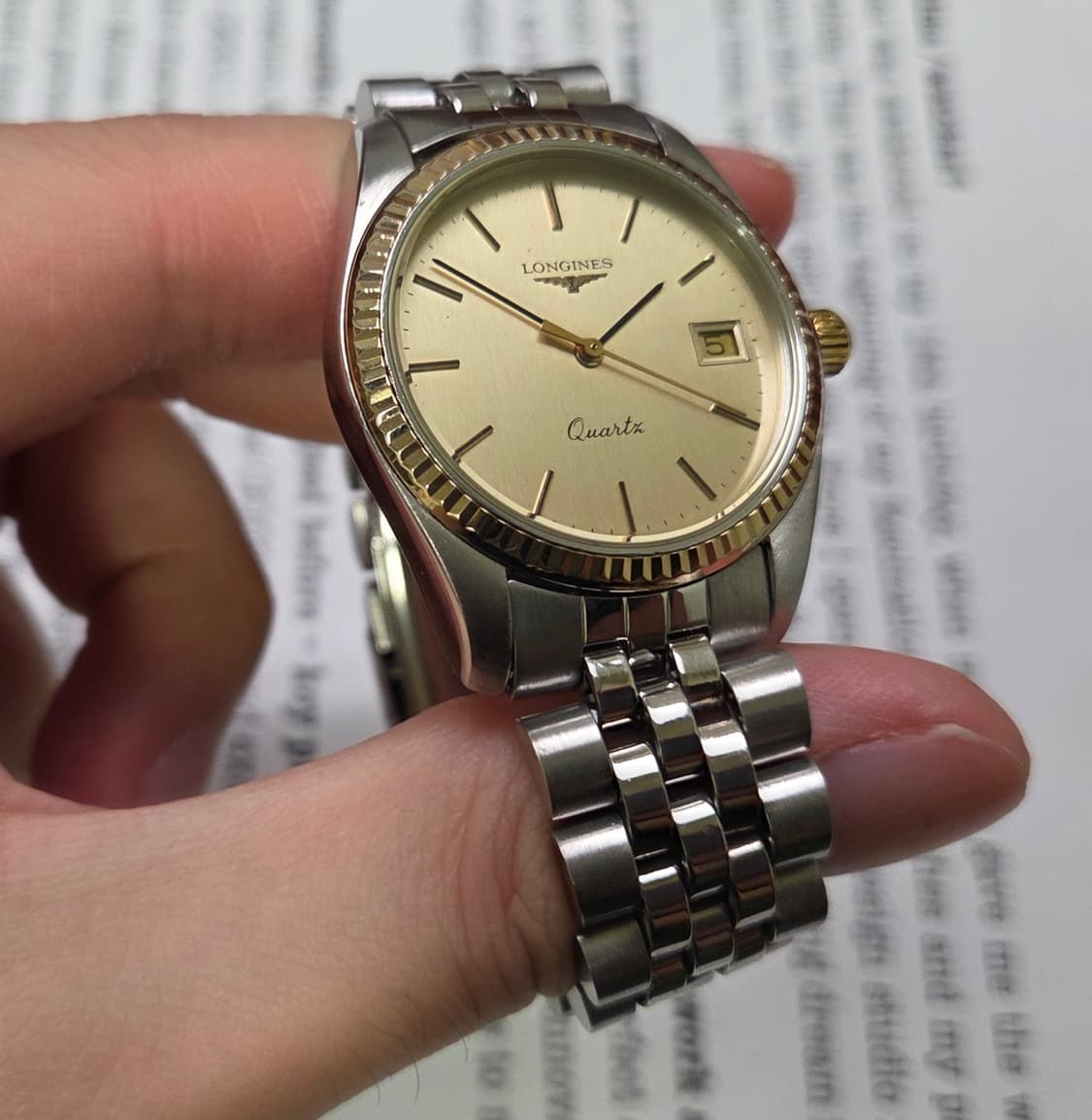 레어] 빈티지 론진 데이저스트 플루티드베젤 황금날개 쥬빌리줄 ver. 
 상품이미지4