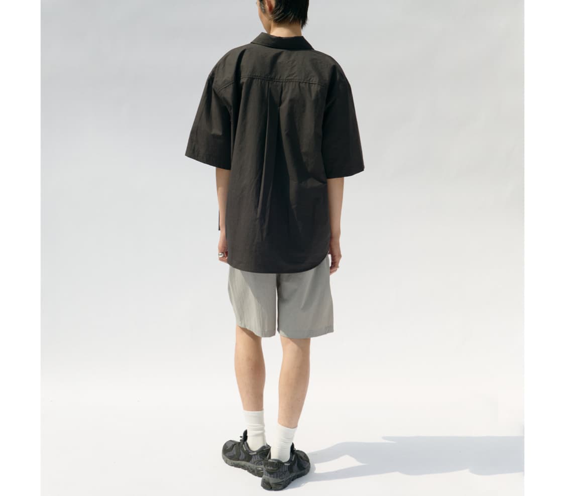 쿠어 페이퍼 코튼 하프 셔츠 L 상품이미지3