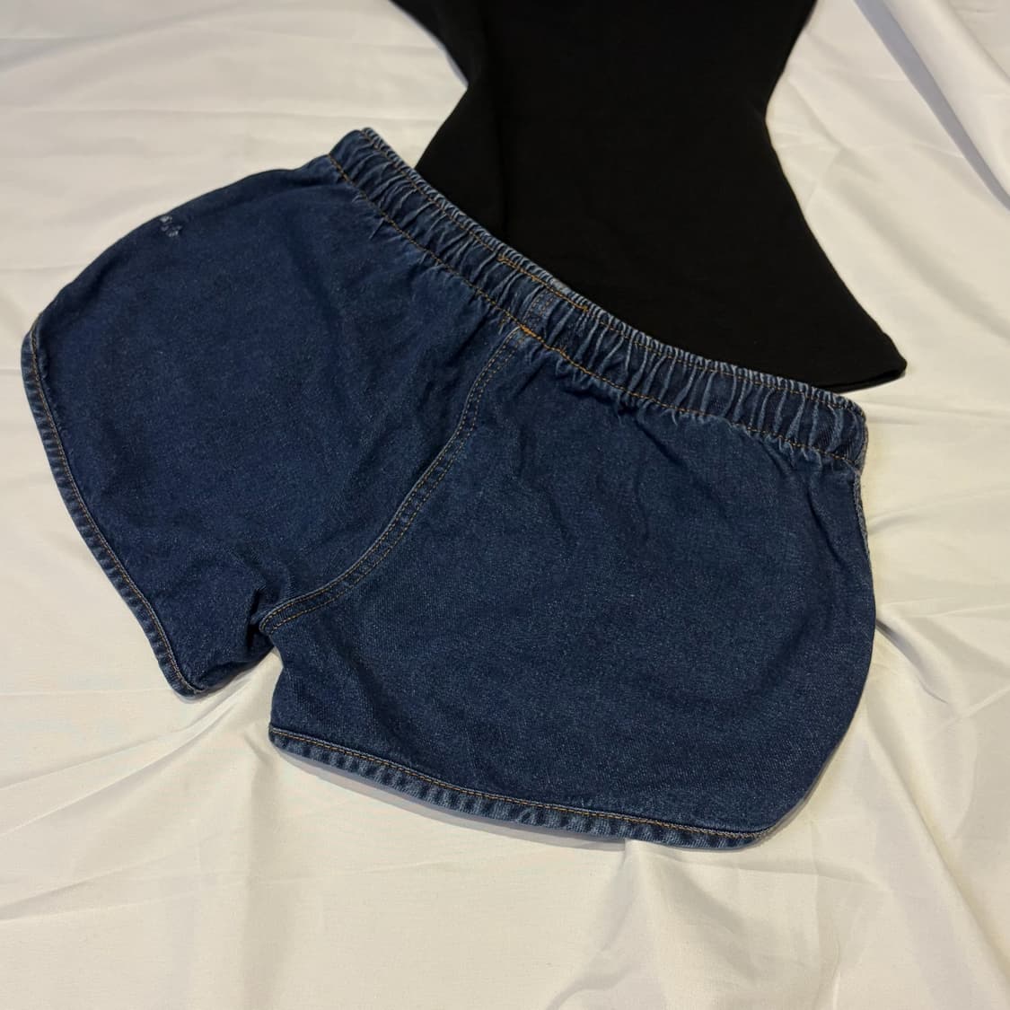 유일매물)빈티지 아디다스 데님 돌핀팬츠 숏팬츠 상품이미지4