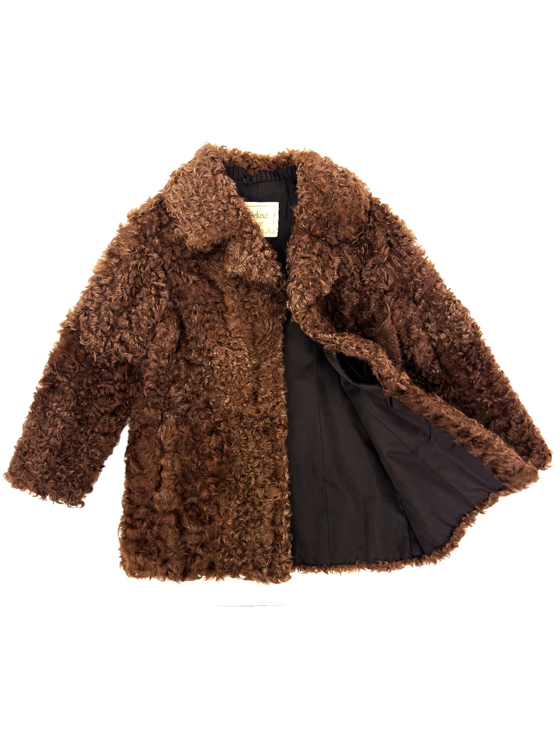 Vintage Curly Lamb Fur Jacket/ L 상품이미지3