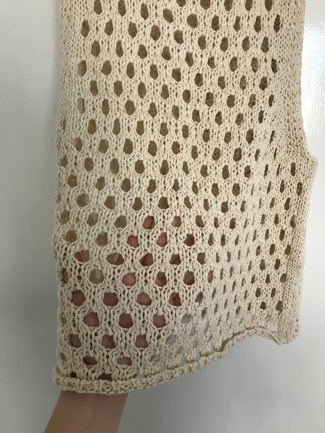 AMOMENTO Ecru Sleeveless Knit Top 상품이미지10