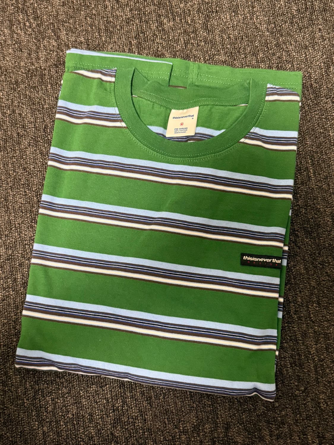 [M] 디스이즈네버댓 스트라이프 롱슬리브 그린 상품이미지5