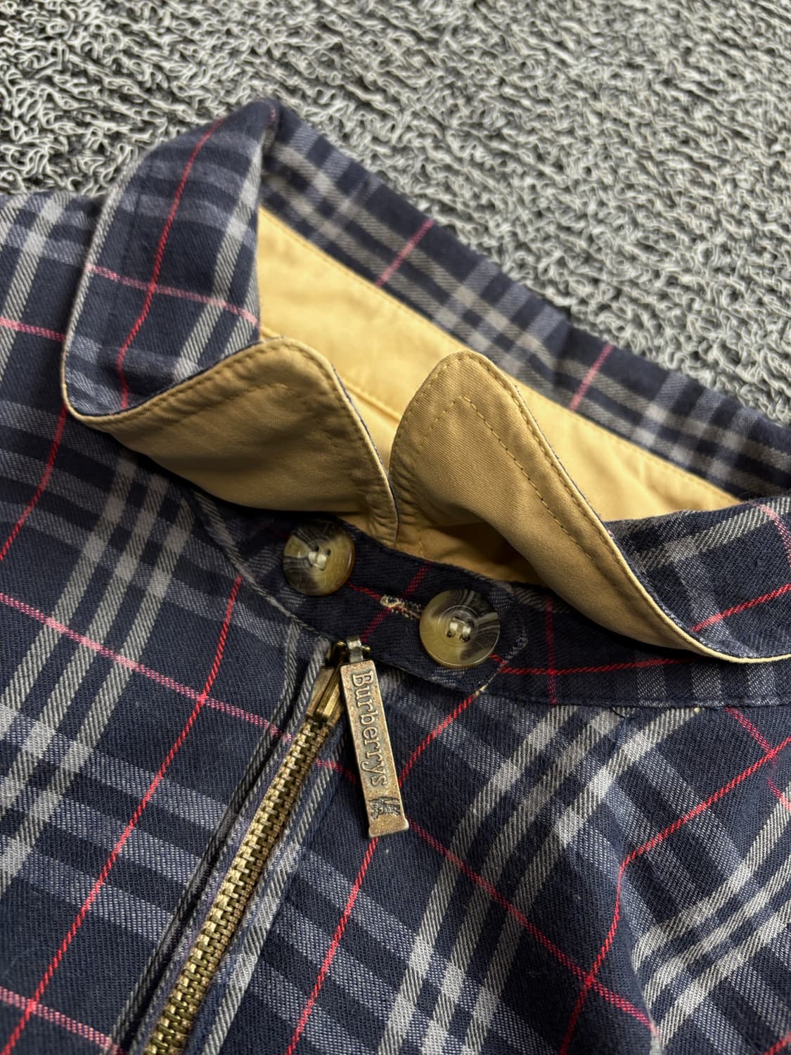 버버리 리버시블 타탄 체크 블루종 자켓 2267 상품이미지3